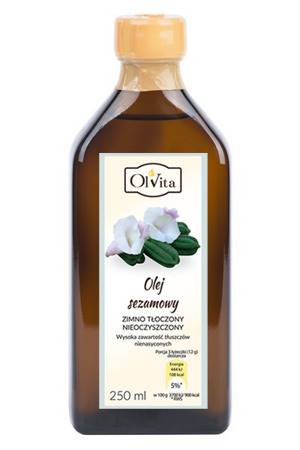 OLVITA Olej sezamowy zimnotłoczony 250ml