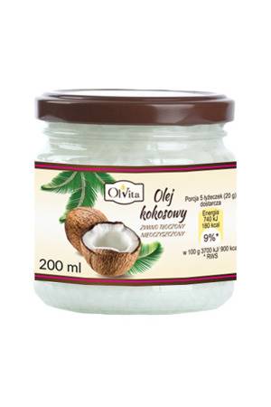 OLVITA Olej kokosowy zimnotłoczony 200ml