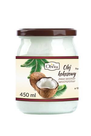 OLVITA Olej kokosowy zimnotłoczony 450ml
