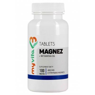 MYVITA Magnez + B6 450mg, 100tabl.