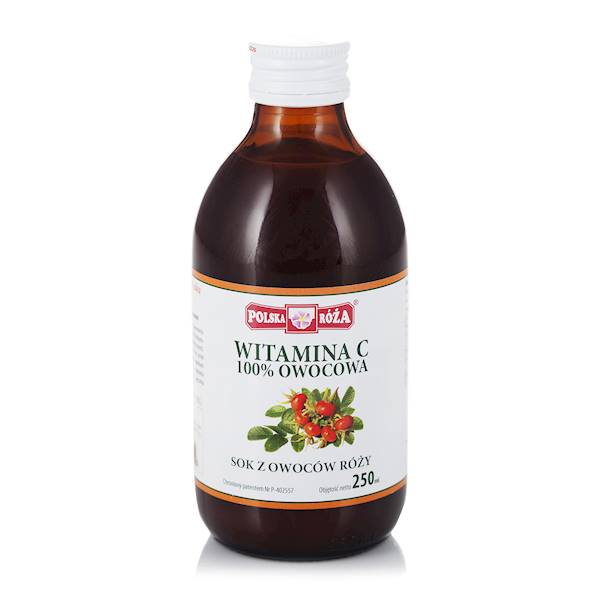 POLSKA RÓŻA Witamina C sok z róży 250ml 