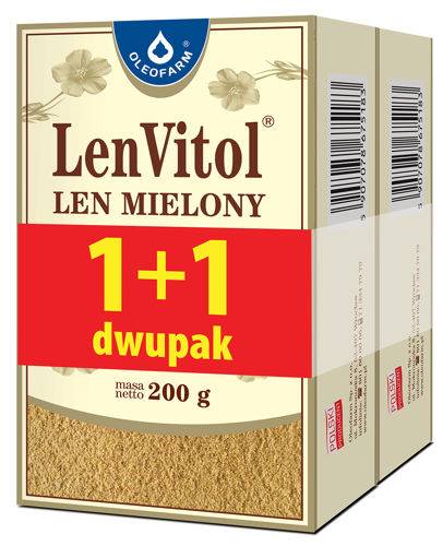 OLEOFARM LEN MIELONY odtłuszcz. 200g+200g NOWA