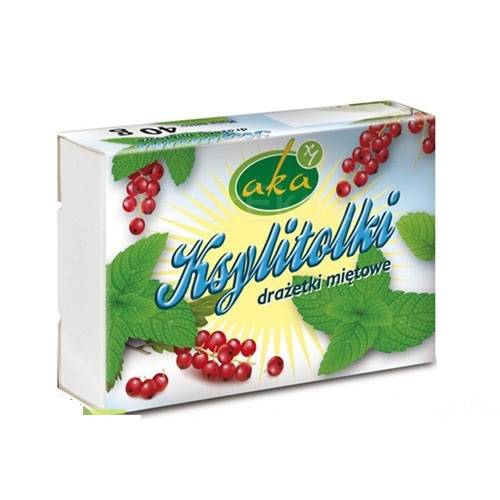 AKA Ksylitolki drażetki miętowe 0%cukru 40g