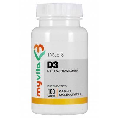 MYVITA Witamina D3 2000j.m., 100 tabl.