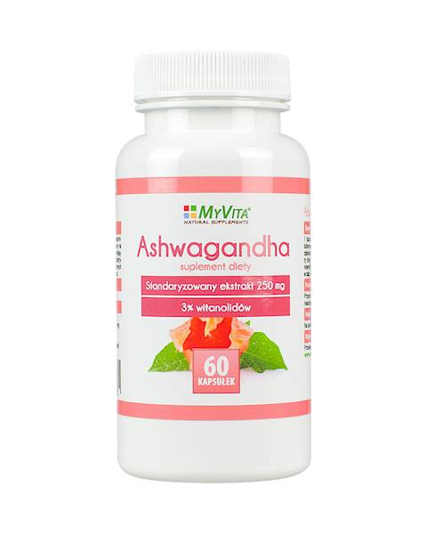 MYVITA Ashwagandha 250mg, 60kaps.