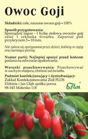 FLOS Goji owoc 300g śr.spoz.