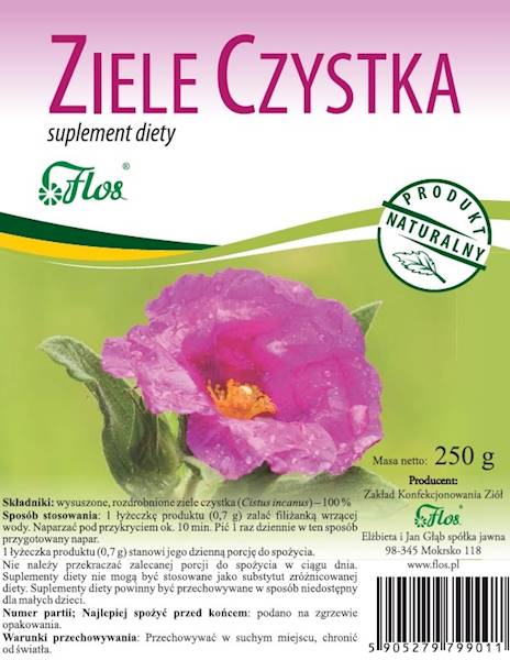 FLOS Czystek ziele 250g suplement diety