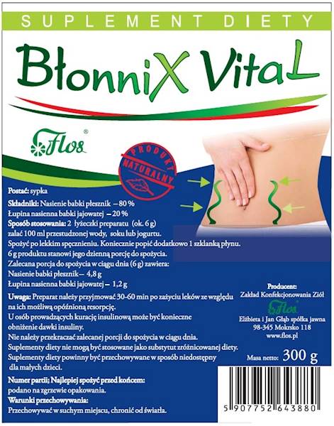 FLOS Błonnix vital 300g supl.diety