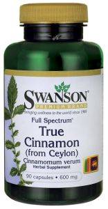 SWANSON Cynamon cejloński 600mg 90caps