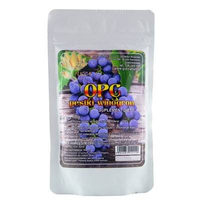 PROHERBIS Pestki Winogron mielone OPC 100g YUCCA