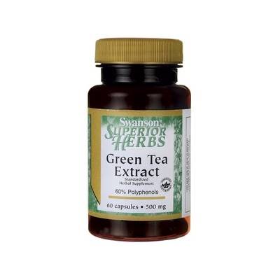 SWANSON Green tea extract 500mg 60caps