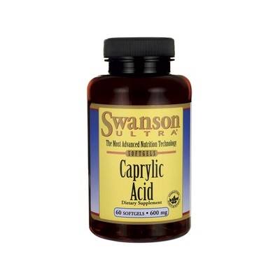 SWANSON Caprylic Acid 600mg 60caps
