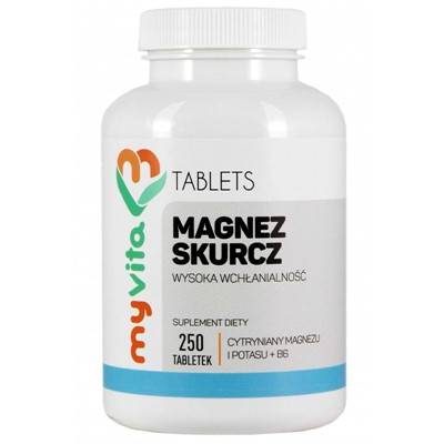 MYVITA Magnez Skurcz 250tabl.