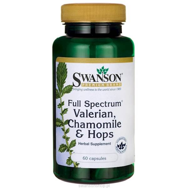 SWANSON FS Valerian Chamomile and Hops 60caps