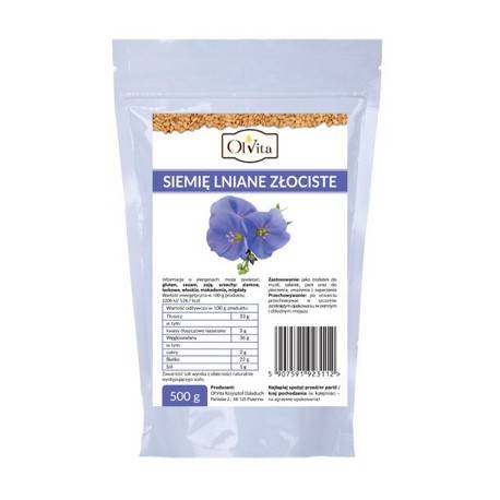 OLVITA Siemię lniane złociste 500g