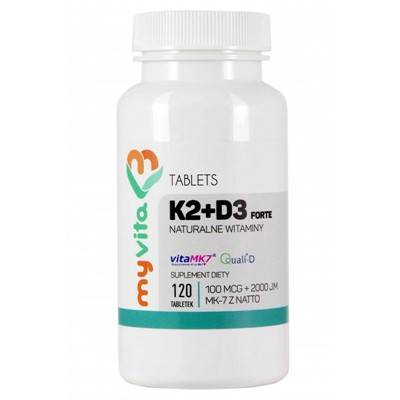 MYVITA K2+D3 Forte 100mcg+2000j.m. 120 tabl.