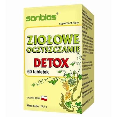 SANBIOS Zioła oczyszczające Detox 60tabl