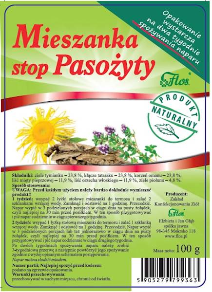 FLOS Mieszanka na Pasożyty 100g ( Pasokontrol )