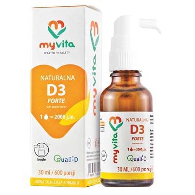 MYVITA Witamina D3 krople 30ml