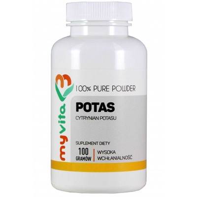 MYVITA Potas cytrynian proszek 100g