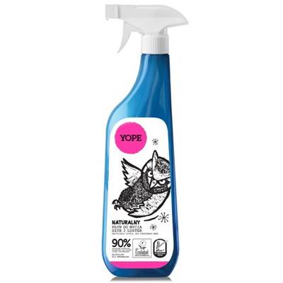 YOPE Płyn do mycia luster i szyb bezzapach. 750ml