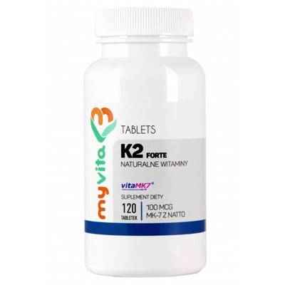 MYVITA Witamina K2 Forte 100mcg, 120tabl.