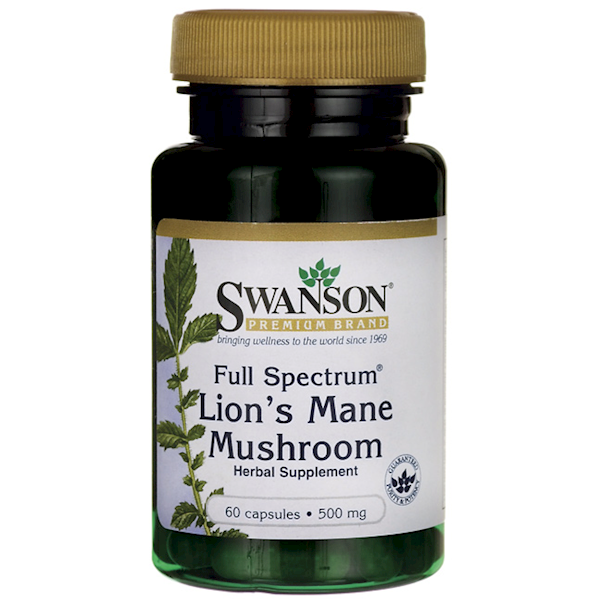 SWANSON FS Lion's Mane 500mg 60caps