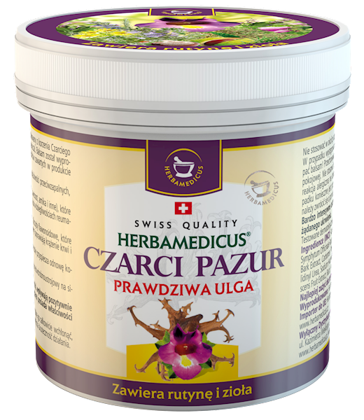HERBAMEDICUS Czarci pazur rutyna zioła 250ml