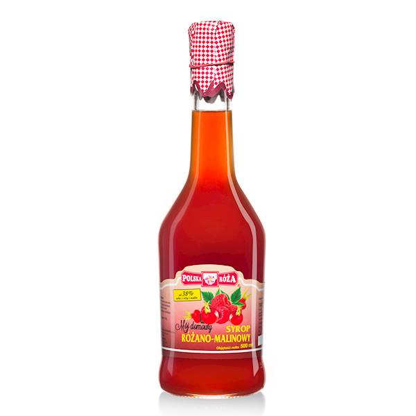 POLSKA RÓŻA Syrop różano-malinowy 500ml