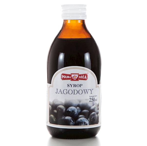 POLSKA RÓŻA Syrop jagodowy 250ml niskosłodzony