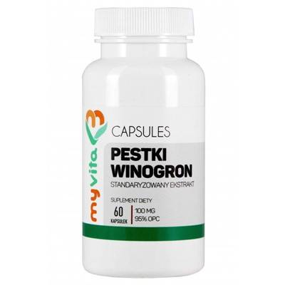 MYVITA OPC Ekstrakt z pestek winogron 100mg 60kaps