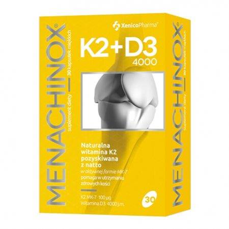 XENICO Menachinox K2+D3 4000 30kaps miękkich