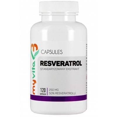 MYVITA Resveratrol 250mg, 120kaps.