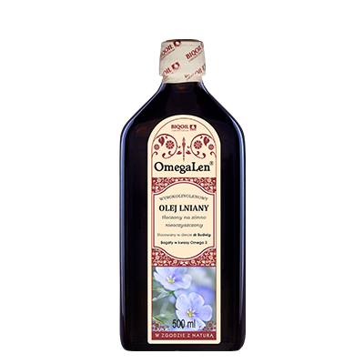 BIOOIL Olej Lniany zimnotłoczony 500ml
