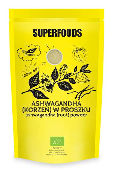 SUPERFOODS Ashwagandha korzeń w proszku BIO 150g 