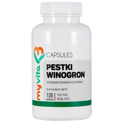 MYVITA OPC Ekstrakt z pestek winogron 100mg 120kap