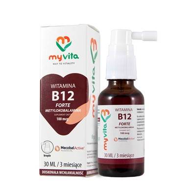 MYVITA Witamina B12 krople 30ml Metylokobalamina