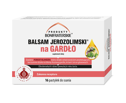 BONIFRATERS Balsam jerozolimski na gardło 16past.