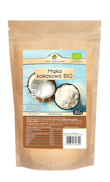 PIĘĆ PRZEMIAN Mąka Kokosowa BIO 250g