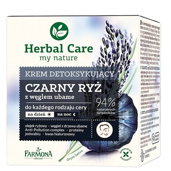 F. HERBAL CARE Krem detoks czarny ryż dzień 50ml