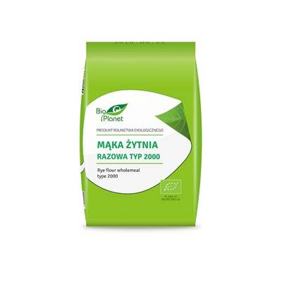 BIO PLANET Mąka żytnia razowa typ 2000 BIO 1kg