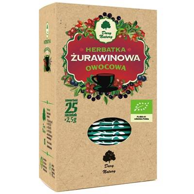 DARY NATURY Żurawinowa fix 25x2,5g BIO