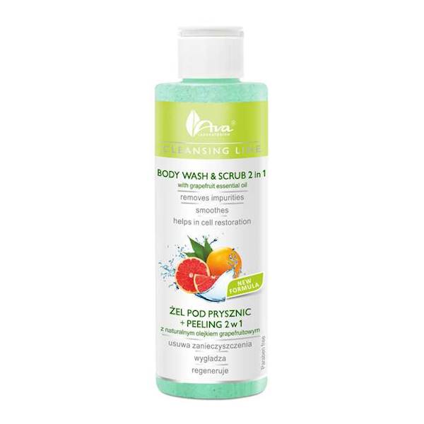 AVA Żel pod prysznic z peel 2w1 z ol. grapefruitow