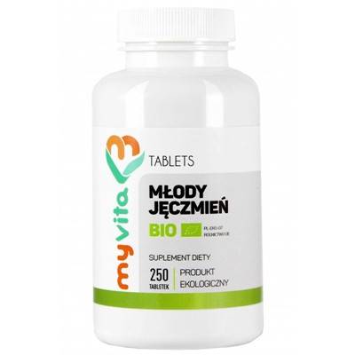 MYVITA Młody jęczmień BIO 500mg, 250tabl.