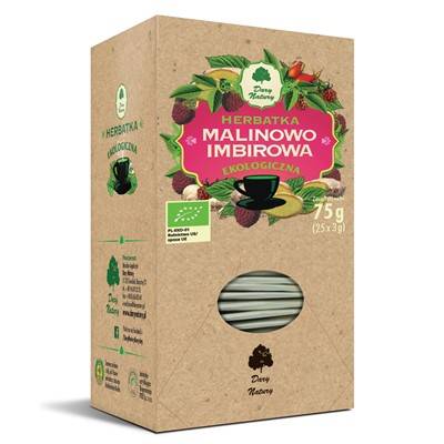 DARY NATURY Imbirowo-malinowa 25x3g BIO