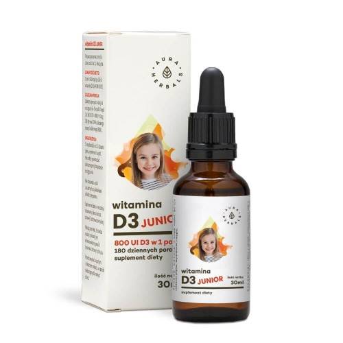 AURA Witamina D3 Junior 800IU - 30ml