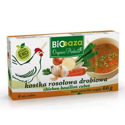 BIO OAZA Kostka rosołowa drobiowa BIO 66g