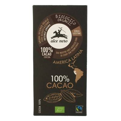 ALCE NERO Tabliczka Gorzka Eko 100g 100%