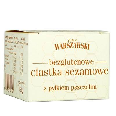 ŁAKOĆ WARSZAWSKI - Ciastka sezamowe z pyłkiem pszc