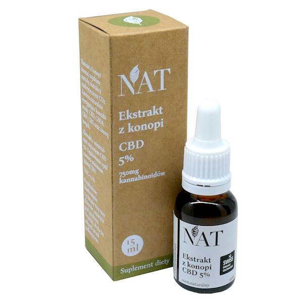 NAT Olejek konopny 5% CBD 15ml